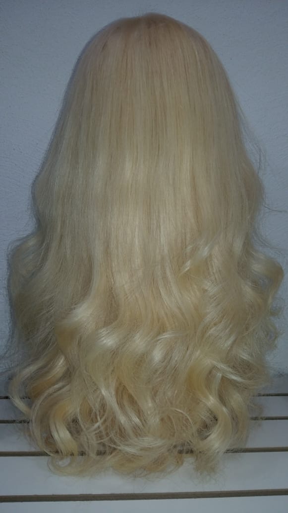 PELUCA económica, rubia, 40 cm