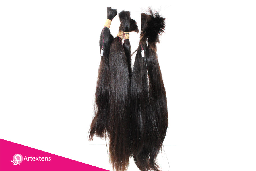 CABELLO  natural virgen para extensiones a granel  (Kilogramo)