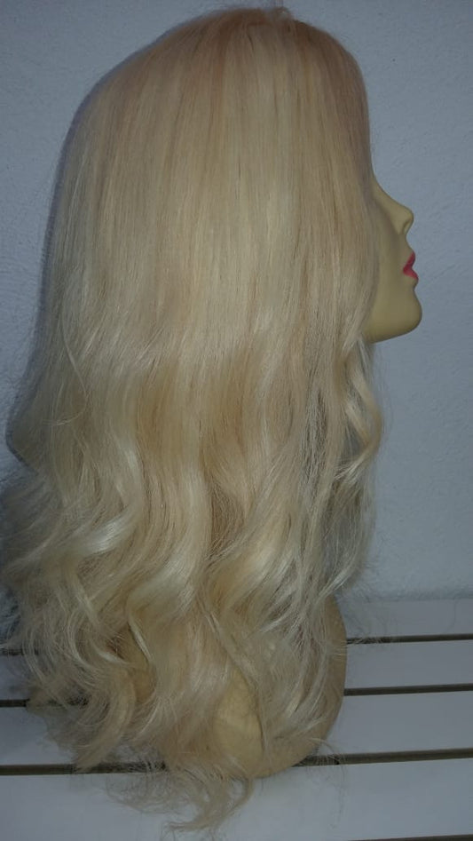 PELUCA económica, rubia, 40 cm