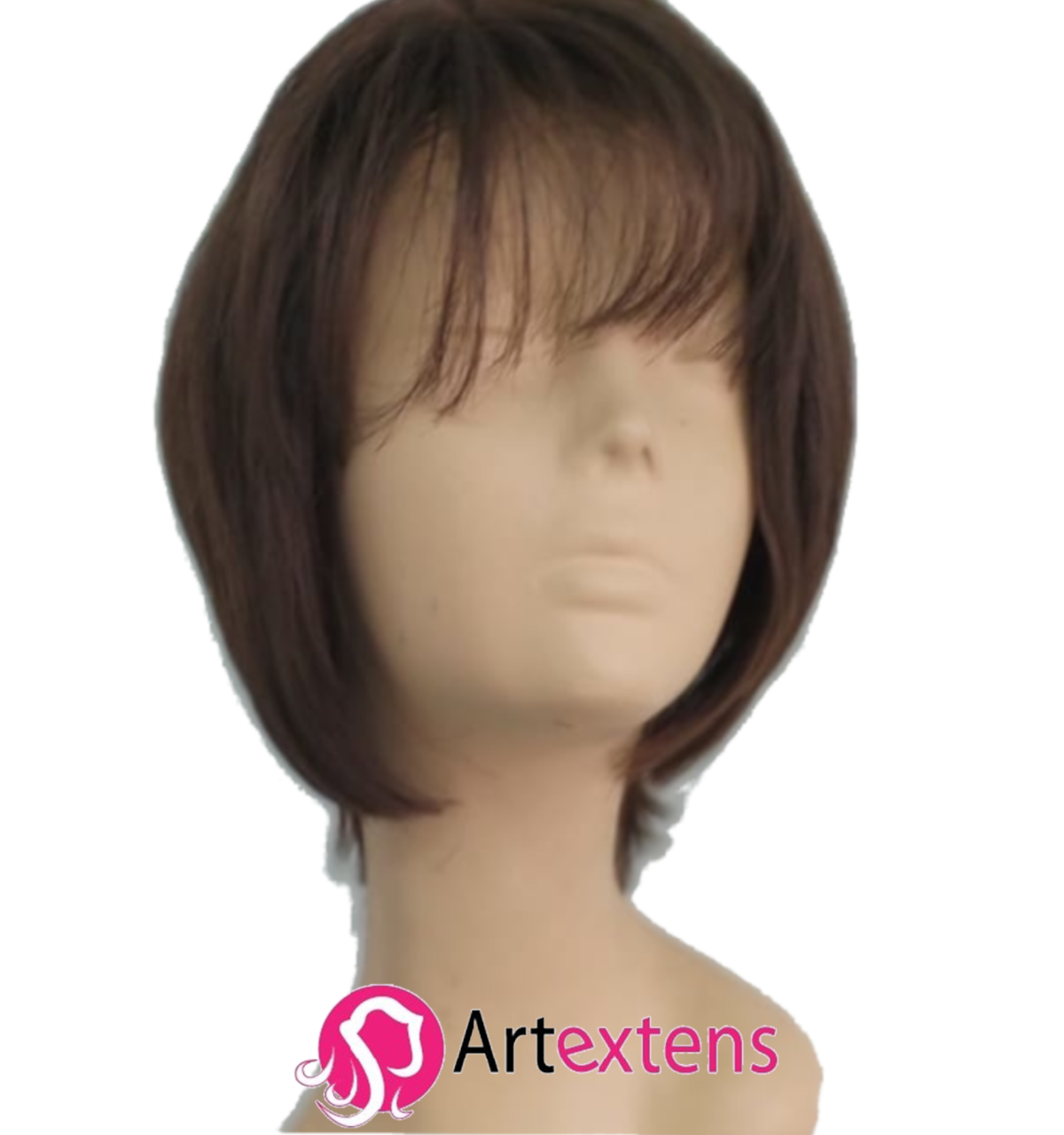 PELUCA económica, 20 cm largo, con fleco