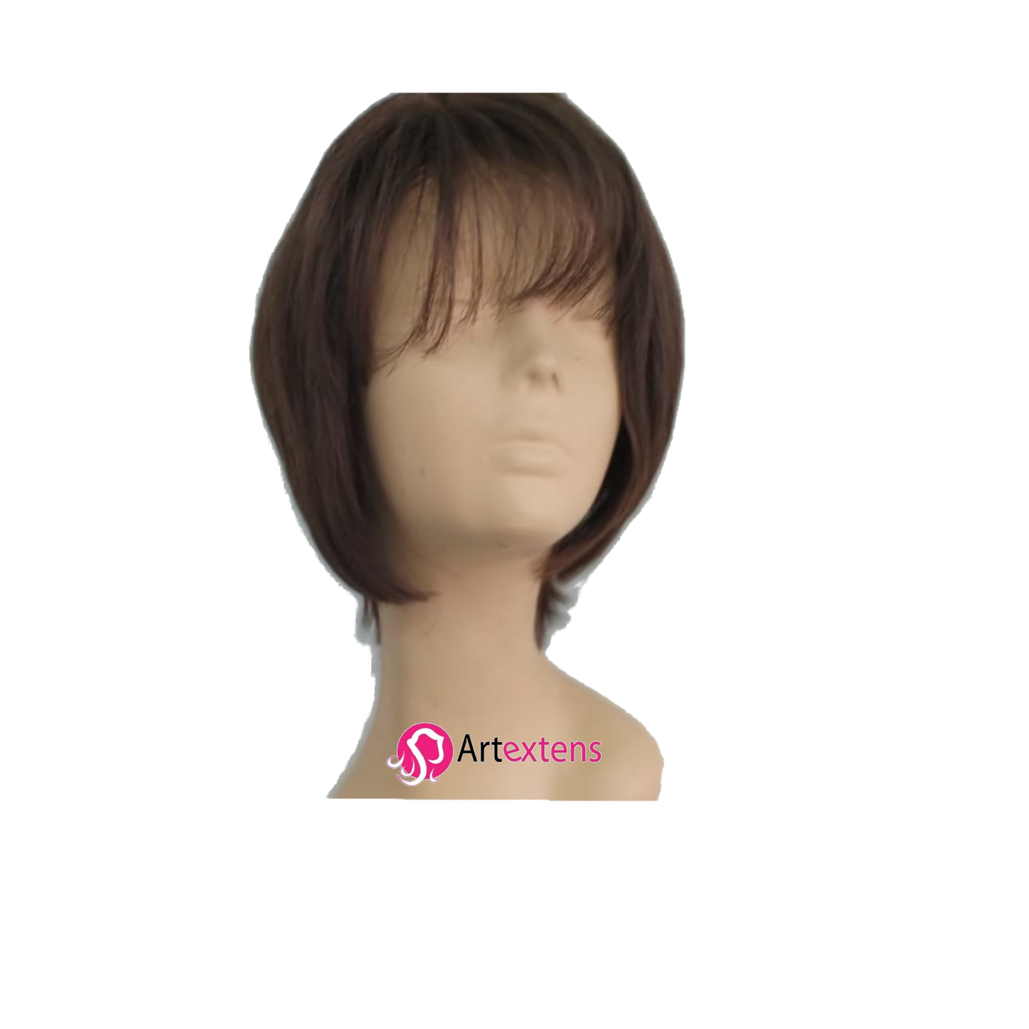 PELUCA económica, 20 cm largo, con fleco