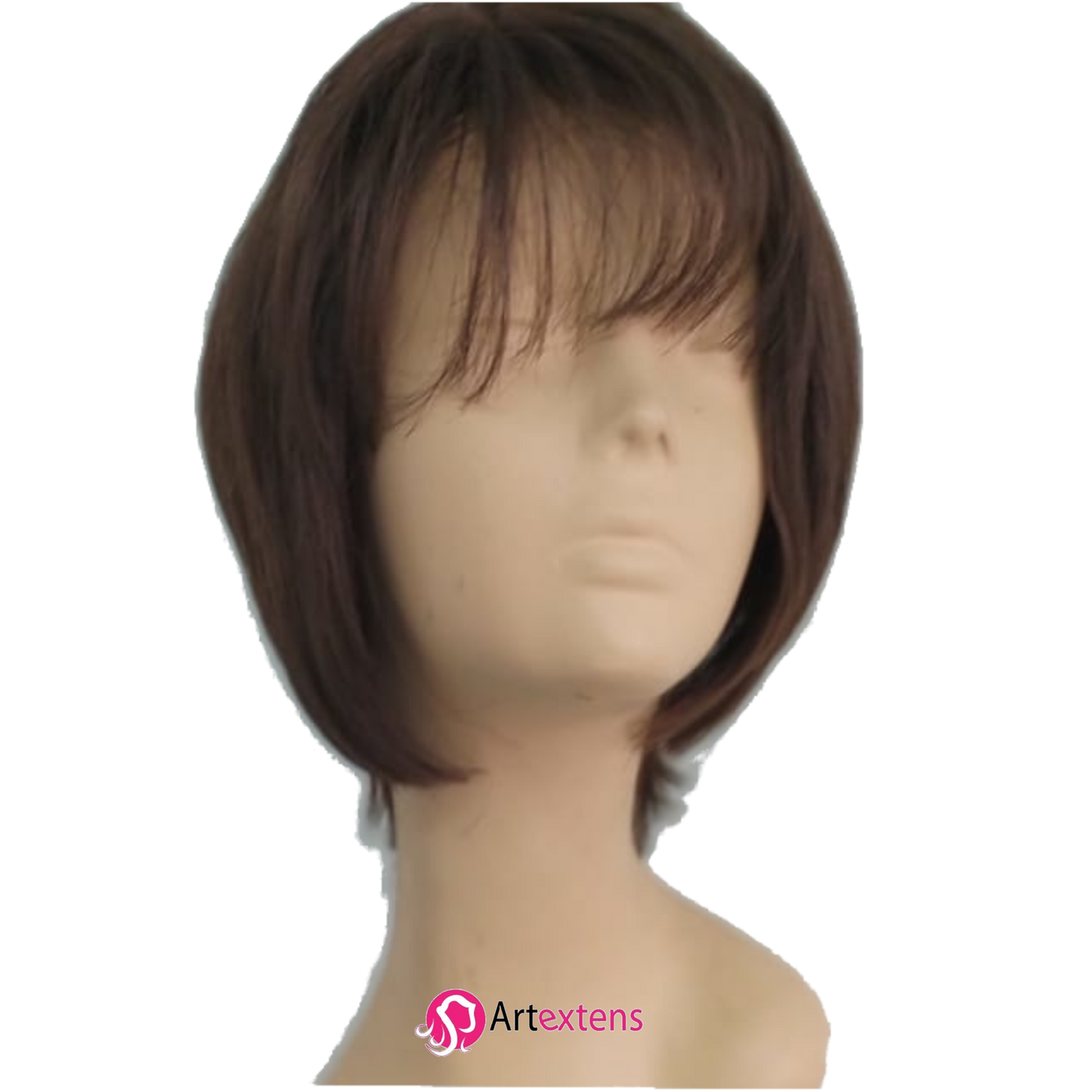 PELUCA económica, 20 cm largo, con fleco