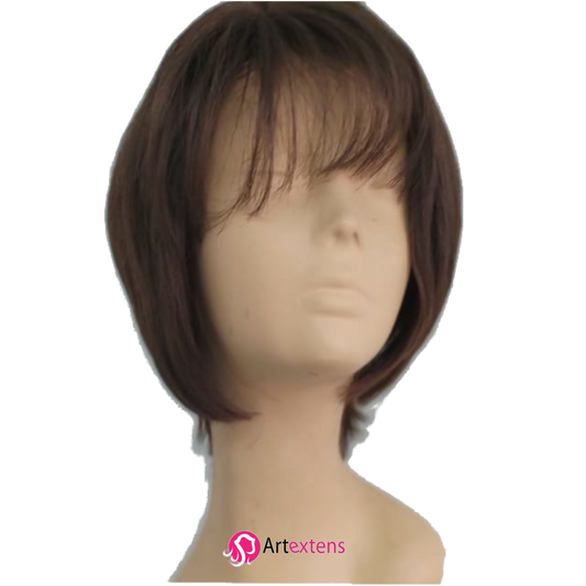 PELUCA económica, 20 cm largo, con fleco